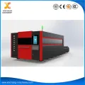 CNC Fiber Laser Plate Cutting Machine with Exchange Table and Enclosed Cover