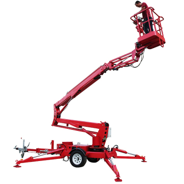 12m-14m Wheel-Mounted Spider Articulated Boom Lift for Painting and Construction
