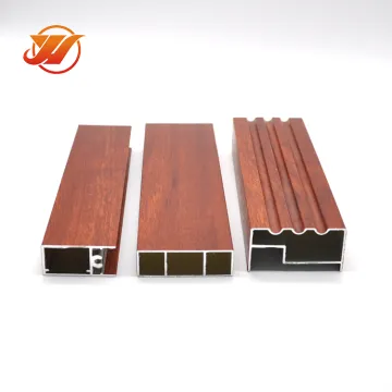 OEM & ODM Aluminum Wood Grain Transfer Powder Coated Extruded Profiles