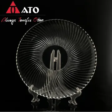 Hotel plates dinnerware set glass charger plates
