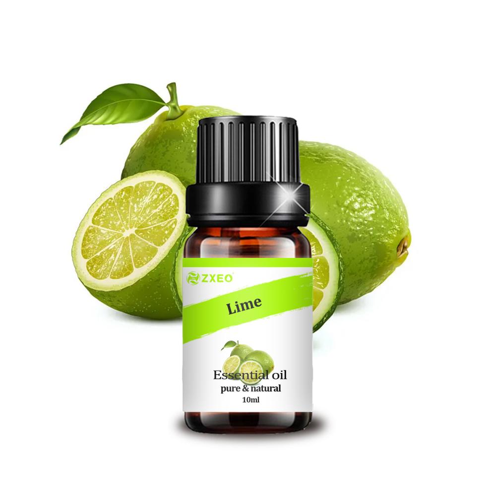 Jumla 100% safi ya asili ya hewa kuburudisha utunzaji wa ngozi chokaa mafuta muhimu ya chokaa kwa diffuser aromatherapy