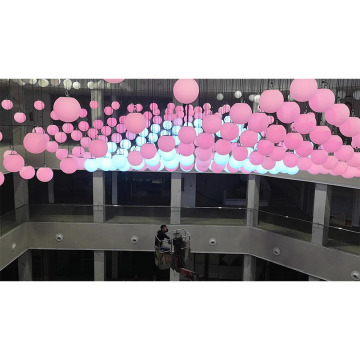 DMX 제어 LED 리프팅 볼 - 현대 디자인, 고품질 6m 리프팅 높이 DMX 윈치 운동 구체 단계 조명