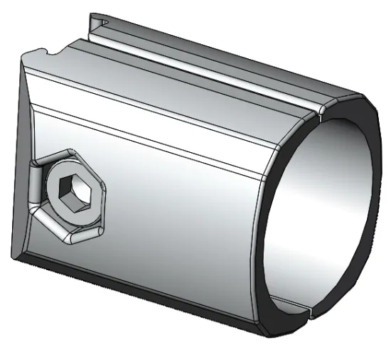 Easy Assembly Screw Connection Insertion Aluminum Profile Joint Connect Lean Pipe And Aluminum Pipe