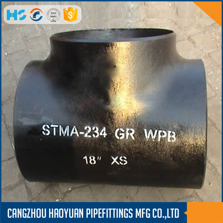 equal black tee steel sch80 pipe fittings steel