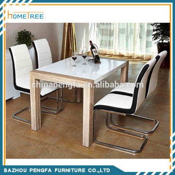 white lacquer dining table for 4 seats
