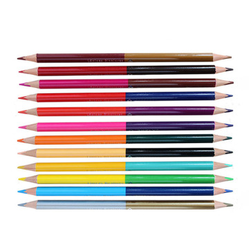 Wholesale 12 Piece 24 Color Double Head Artist Colored Pencil Set with Custom Printing
