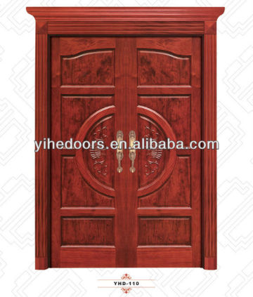 Luxury double wooden doors double carved doors