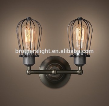 Hot sale 40w 60w classical art antique iron vintage edison bulb lamp wall light