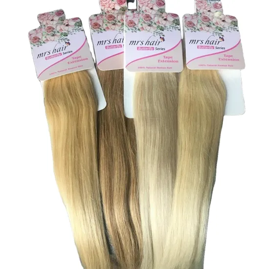 Wholesale Invisible Tape Remy Hair 10A Cuticles Aligned Seamless Injection Tape In Human Hair Extensions