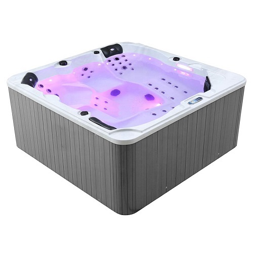 Salt Water Soaking Tubs 6 Seats Portable Acrylic Massage Outdoor Whirlpool Spa