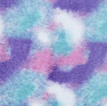 Bulu kelinci tie-dye poliester