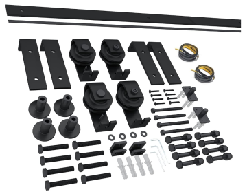 Top Mount Bi-Folding Sliding Barn Door Hardware