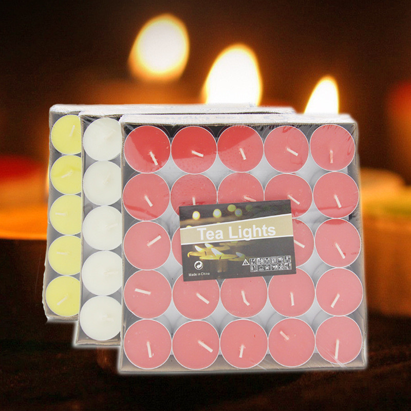 color tealight cnadle