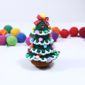 Christmas tree crochet pompom home decoration