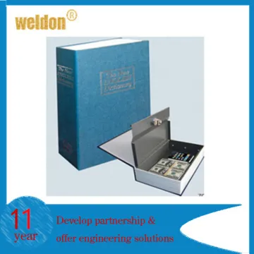 WELDON manufacturer fireproof secret dictionary safe book lock box