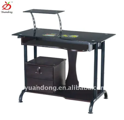 Tempered Glass Desktop(with sticker) Home Computer Desk
