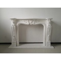 Marble Carved French Style Fireplace Mantel