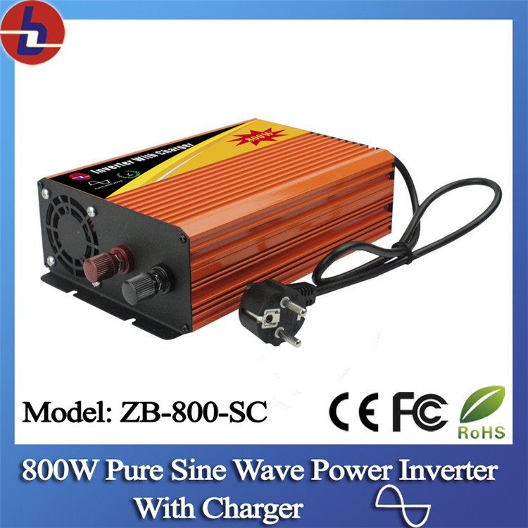 800W 48V DC to 110/220V AC Pure Sine Wave Power Inverter with Charger
