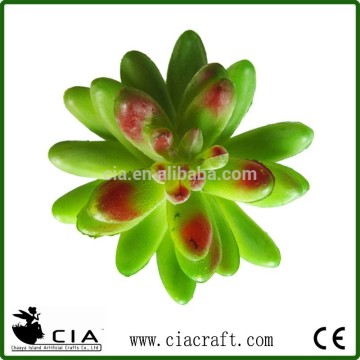 Middle-sized Echeveria Artificial Succulents Grass in Green with Red Heart