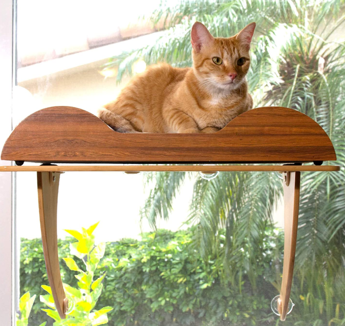 Eco Friendly Bamboo Cat Window Perch