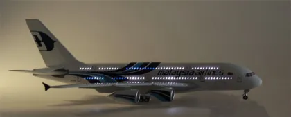 Wholesale 46CM Illuminated Airbus A380 Malaysia Airlines Simulation Aircraft Model