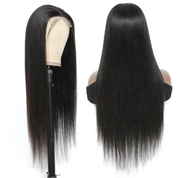unprocessed peruvian straight human hair lace front wig vendor cheap wholesale swiss lace 4x4 closure front wigs private label