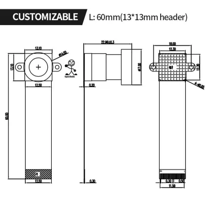 IMX323 Sensor 1080P 30 fps Panoramic Camera Module