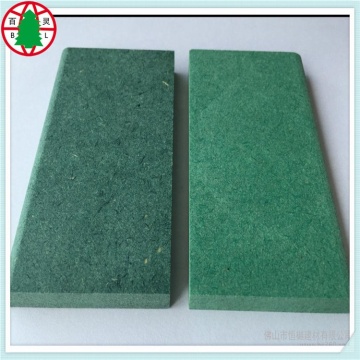 Chinese good quality Waterproof green colour raw MDF