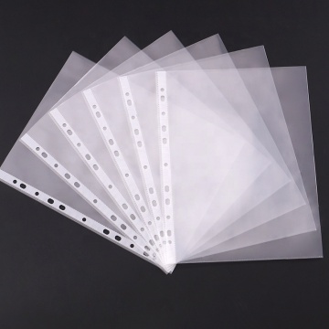 Durable A4 Sheet Protector with 11 Holes and Transparent Smooth Surface