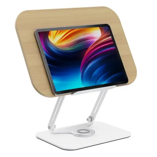 360 Rotatable Foldable Plywood Bookends Stand for Children