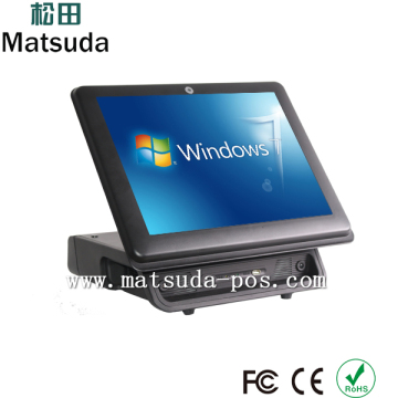restaurant point of sale touch cash register payment machine with 15" screen