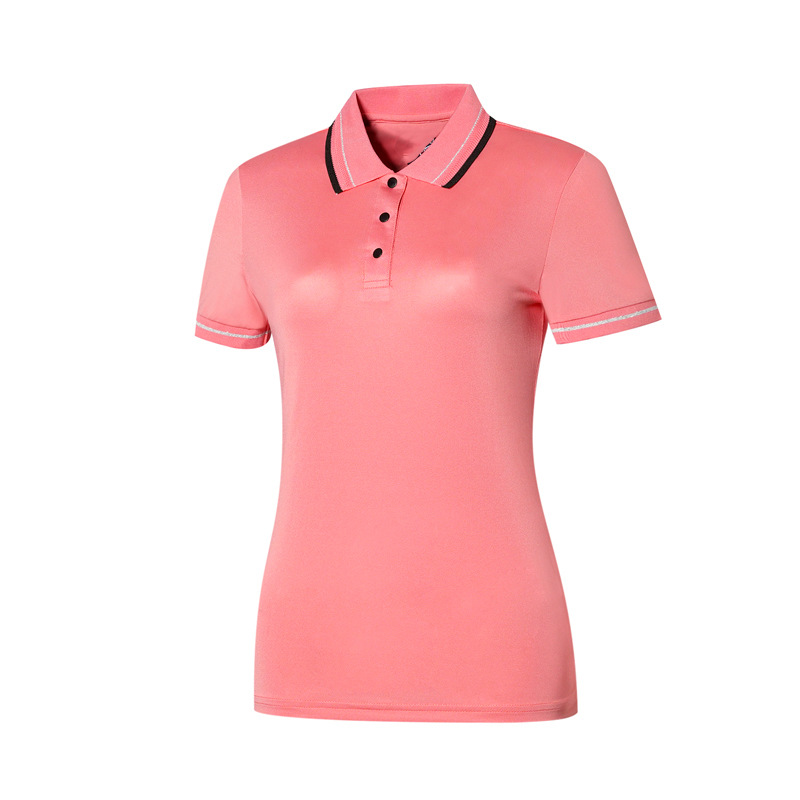 Camisa de polo casual de manga corta para mujer de manga corta