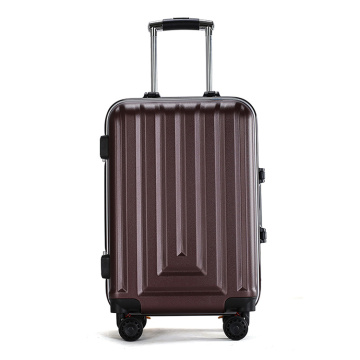 pure abs pc hard shell aluminum trolley luggage