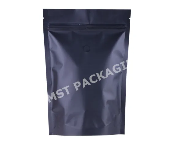 Stand Up Compostable Coffee Packaging Plastic Zipper Bag