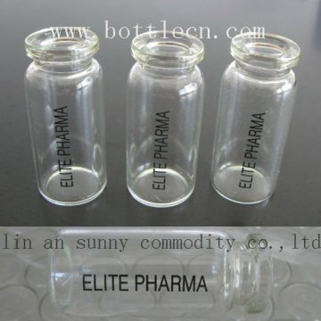 clear borosilicate glass serum vials