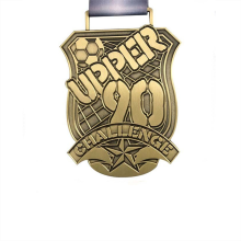 90 Gold football challenge medal