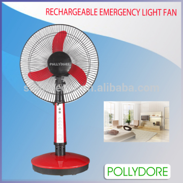 16 INCH EMERGENCY RECHARGEABLE TABLE FAN WITH LED LIGHT