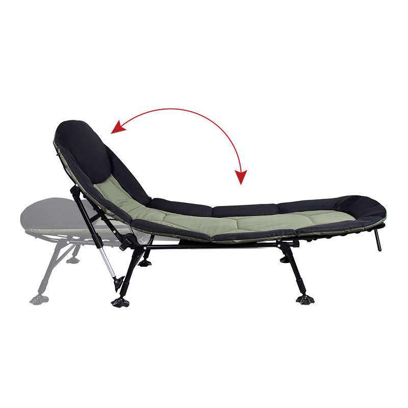 Camping Bed Single Person Outdoor Folding Cot Camping Cot Bed Mat Portable Foldable Sleeping Pad Hiking Backpacking Picnic