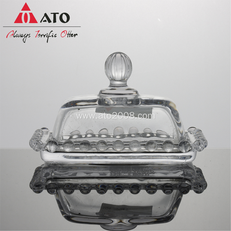 ATO Cake Glass Storage Candy Jar Dessert container