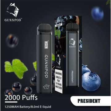 Gunnpod 2000 Puffs Vape Vaporizer