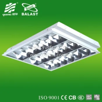 T8 Fluorescent Grille Fittings Louver Lighting Fixture