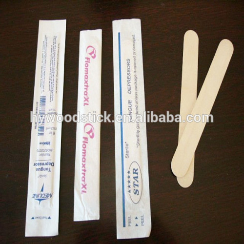 Medical Disposable Junior 6" Sterile Individually Wrapped Tongue Blades