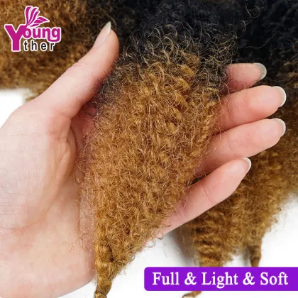 8Inch Wholesale Cheap Synthetic Afro Twist Kinky Ombre Marley  Braiding Synthetic Marley Braid Hair