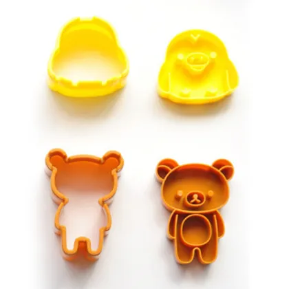 Bento Onigiri Sushi Mold Of Chicken And Bear