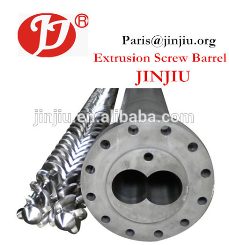 bimetallic parallel twin screw and barrel for granulating machine