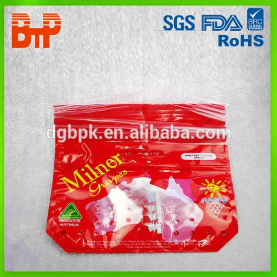 red seedless grape packaging bag