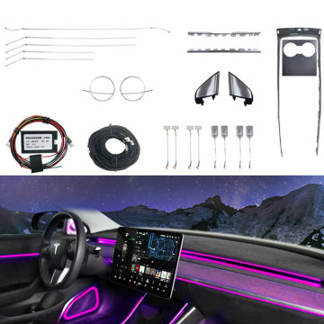 2020-2023 Tesla Model 3 Y Lampu LED Interior dengan Remote Control
