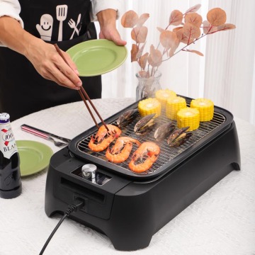 1500W Smart LED Control Panel Indoor Electric BBQ Grill - Unique Metal Smokeless Grill