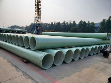 Fiberglass GRP FRP Pipe fixed length filament winding