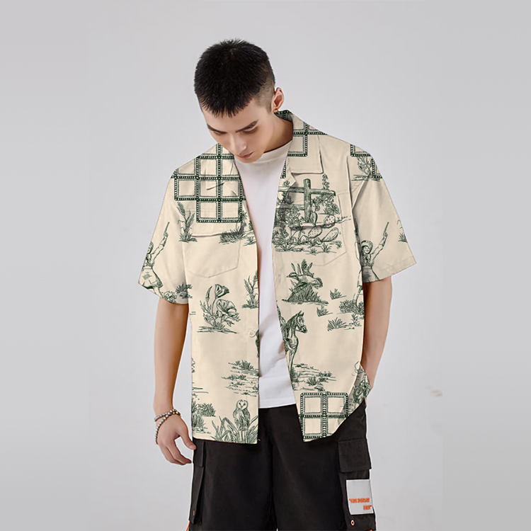 Man Shirt Fabric Digital Textile Printing